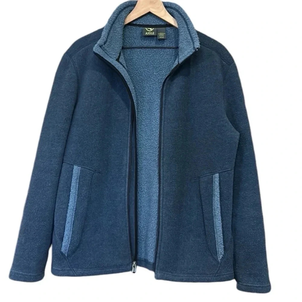 Aigle Polartec Full Zip Fleece Jacket Size Medium - Picture 5 of 10